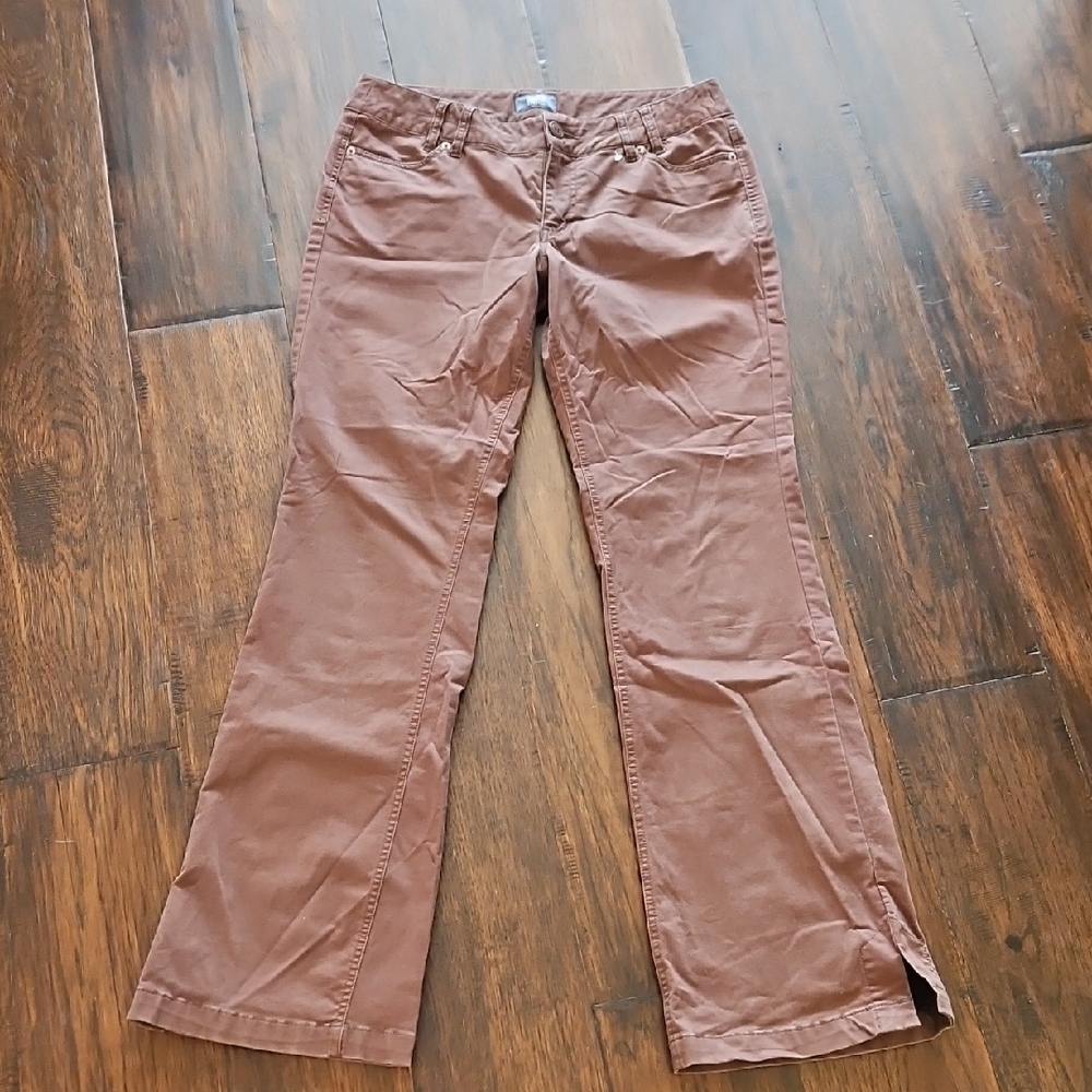 Jacob Brown Brushed Cotton Flared Pants Sz 9-10